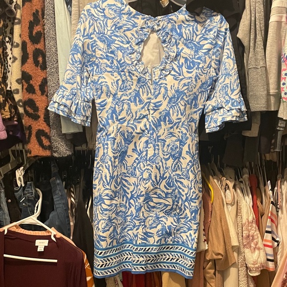 Lilly Pulitzer Blue and White Dress - Picture 2 of 2